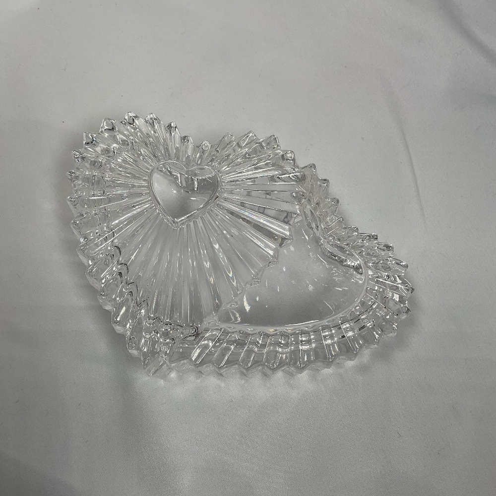 Mikasa Germany Forever Love Lead Crystal Covered Double Heart Trinket Box